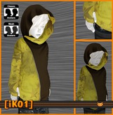 [iK01] Gloved Hoodie - Stars - Kids/SMB - Gold