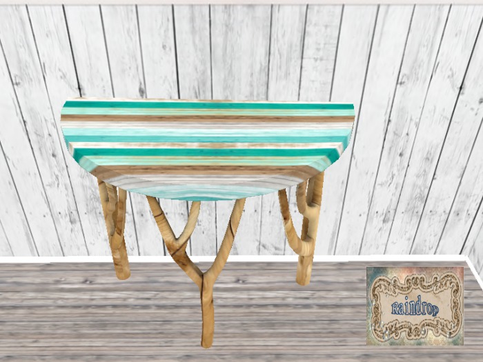 :Raindrop: - Blue Lines Table