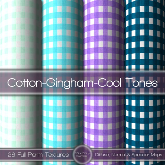 {L} Cotton-Gingham-Cool Tones
