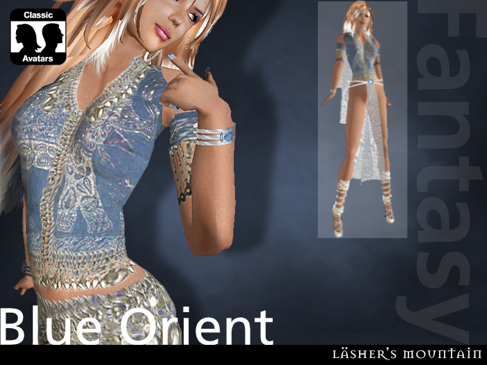 BLUE ORIENT Eastern Style Fantasy Outfit
