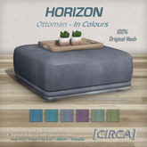 [CIRCA] Pkg - "Horizon" Ottoman - In Colours