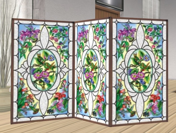 Indoor Privacy Screen - Glass "Antique"