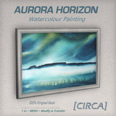 [CIRCA] - "Aurora Horizon" Watercolour Painting