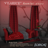 [CIRCA] - "CLARICE" Room Set - In Scarlet