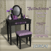[CIRCA] Pkg - "Belladonna" Vintage Vanity Set - In Violet
