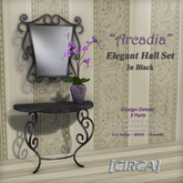 [CIRCA] - "Arcadia" Elegant Hall Set - In Black Scroll