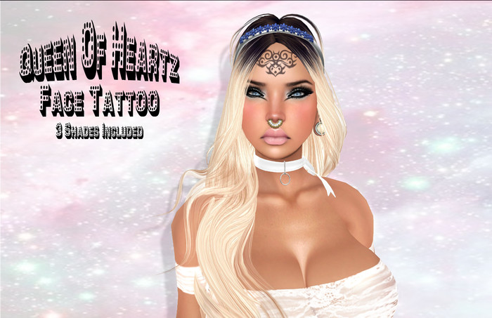 Queen Of Heartz Face Tattoo  *Lelutka Bento Update*
