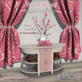 [CIRCA] - "Love Notes" - Elegant Wall Table - Amaranth