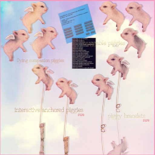 *Pink Acid Flying Roped Flying Wrist Piglet  Pink RARE