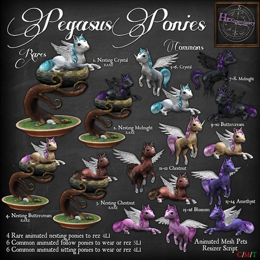 3. *HEXtraordinary* Chestnut Pegasus Pony (Nesting) - RARE
