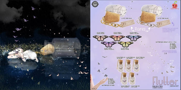 06{Flutter} butterfly single Toughts [BOX] .::Cubic Cherry::.