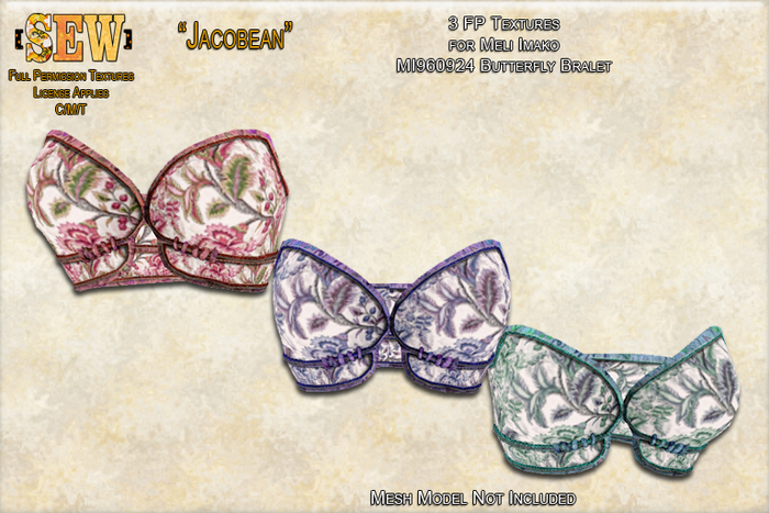 [SEW] FP Tex MI960924 Butterfly Bralet Jacobean