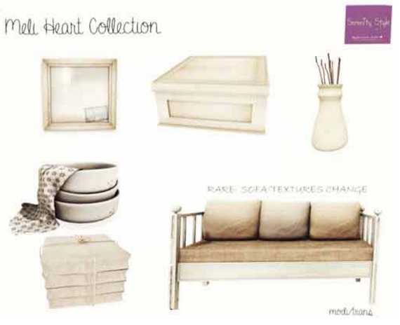 Serenity Style- Meli Heart Pile of Pillows