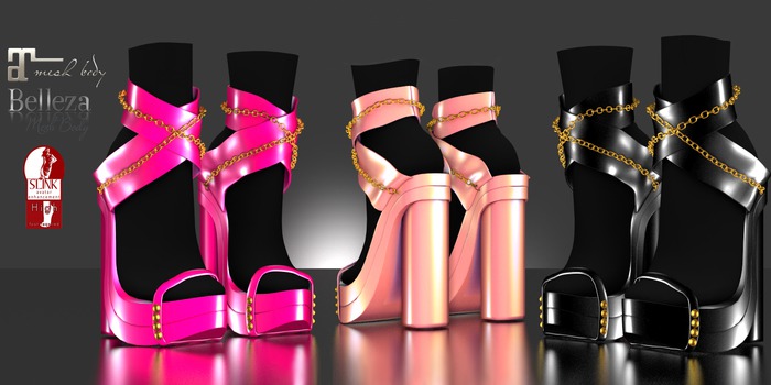 ::Preferred Boutique::Shoes Brass Heels-Slink -Belleza-Maitreya