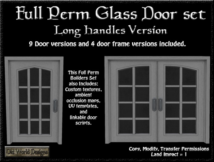 Glass door set boxed