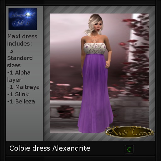 Colbie dress Alexandrite