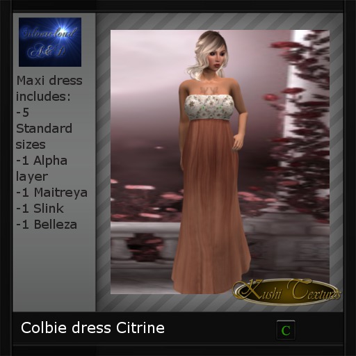 Colbie dress Citrine