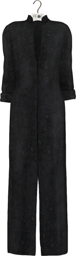 PEQE - Long Kurta_Black Leather