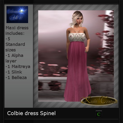Colbie dress Spinel