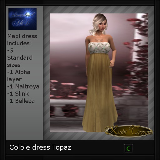 Colbie dress Topaz