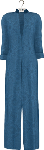 PEQE - Long Kurta_Blue Print