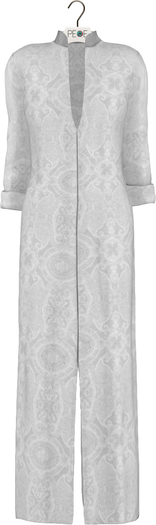 PEQE - Long Kurta_White Print