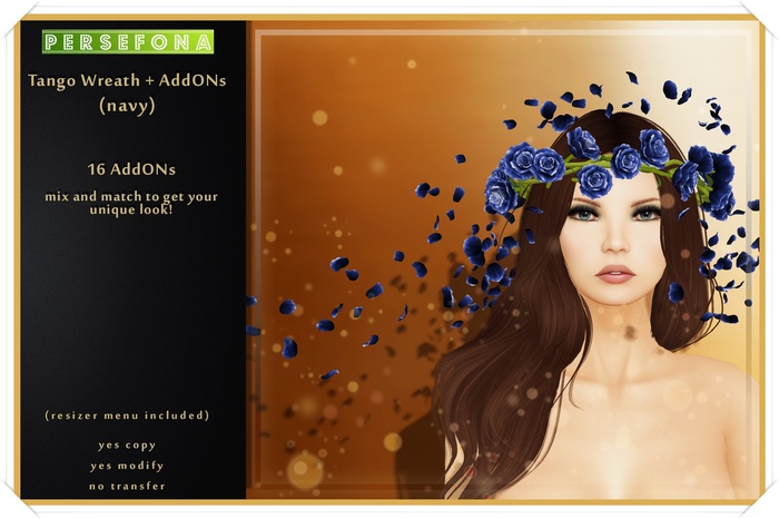 Persefona Tango Wreath + AddONs (navy)