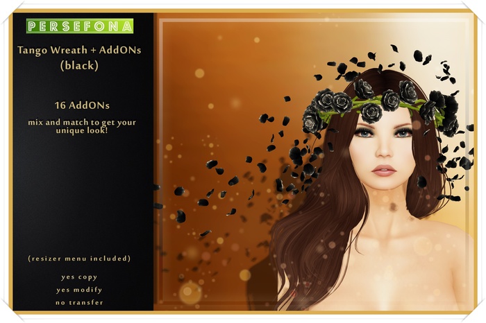 Persefona Tango Wreath + AddONs (black)