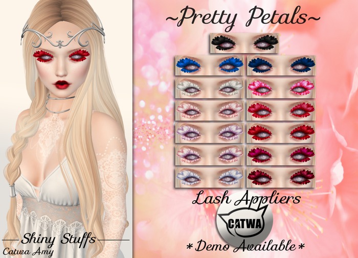 ~Shiny Stuffs~ CATWA Pretty Petals Lash Appliers