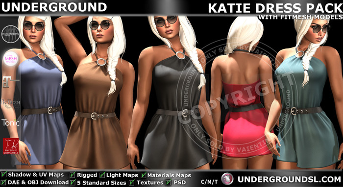 [UG MESH] KATIE DRESS PACK + FITTED