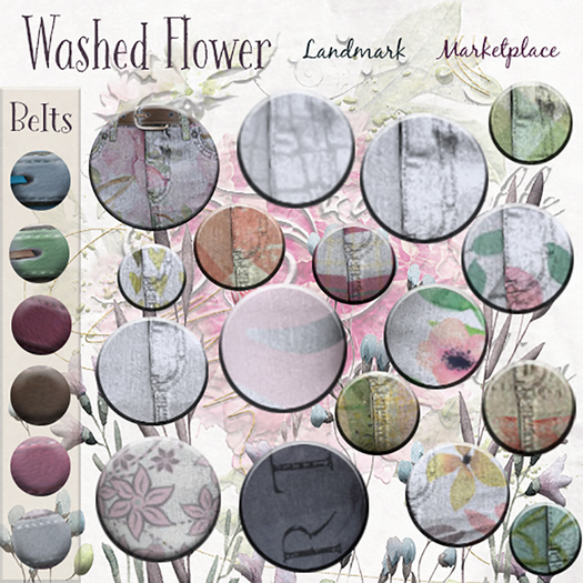 .::Pretty Demo::. Washed Flower Jeans