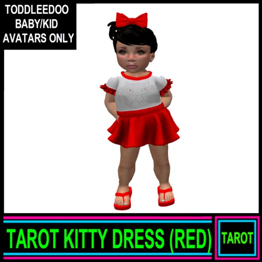 TAROT KITTY DRESS (RED)