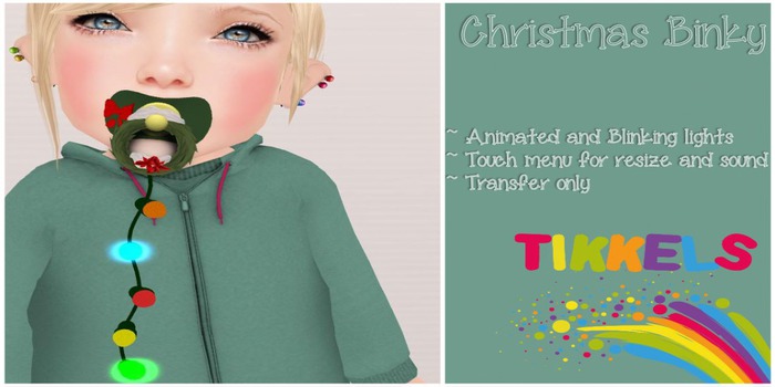 Tikkels Christmas Binky