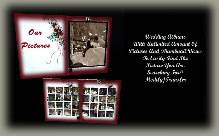Wedding Photography Album- Red Rose *CHB*