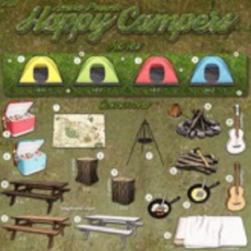 Amala - Happy Camper Tent - Blue - RARE