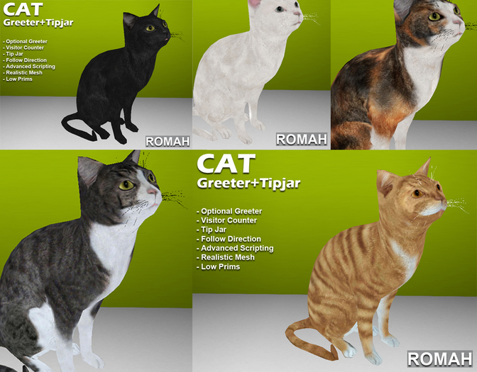 *COPY* Cat Greeter+Tipjar Pack - All Colors - BESTSELLER