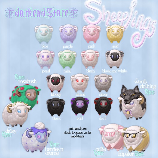 darkendStare. sheeplings [rosebush] RARE