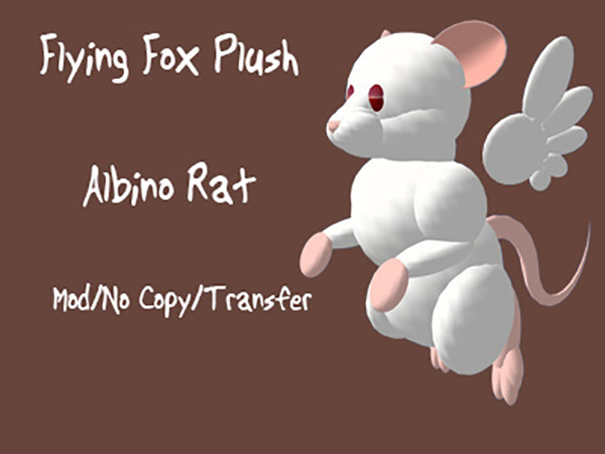 Flying Fox White Rat Plush