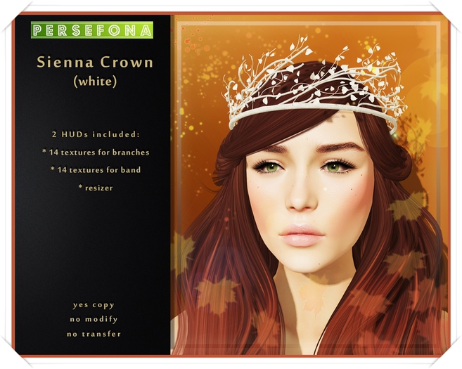 Persefona Sienna Crown (white)