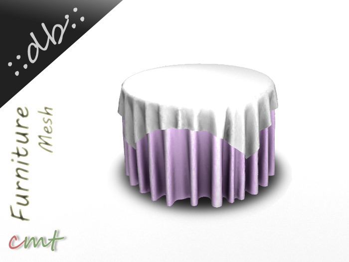 ::db:: Two Elegant Round Tables (smal & large) - Wisteria