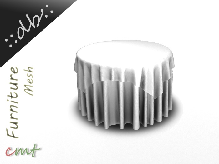 ::db:: Two Elegant Round Tables (smal & large) - Silver