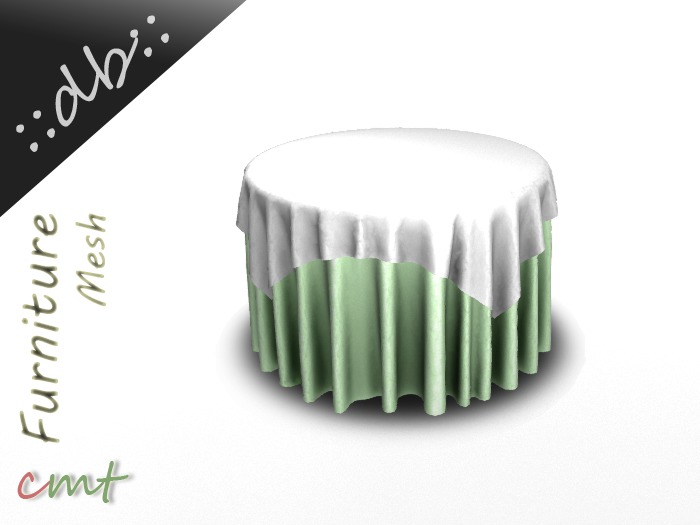 ::db:: Two Elegant Round Tables (smal & large) - Asparagus