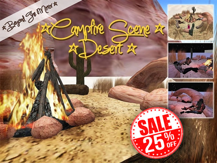 :::: BTM :::: Campfire Scene - Desert