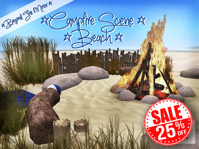 Campfire Scene - Beach