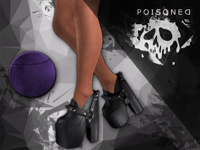 (Poisoned Diamond) Rocker girl shoes PURPLE CHROMATIC
