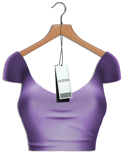 Asteria"Stela"[KUPRA/Legacy/Maitreya/Hourglass] Top - Lavender
