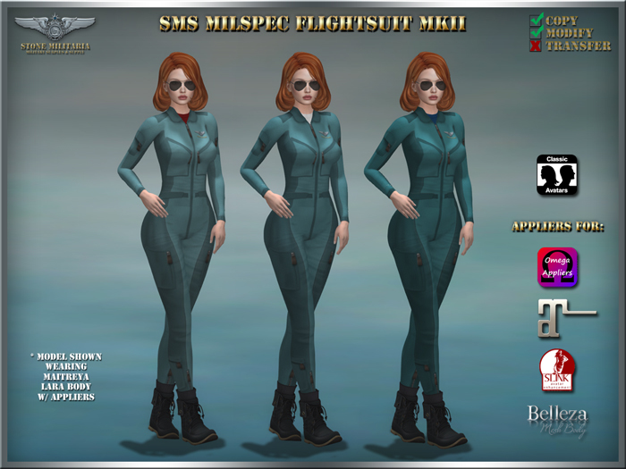 SMS Milspec Flightsuit MkII (female) - SEA 3-Pack