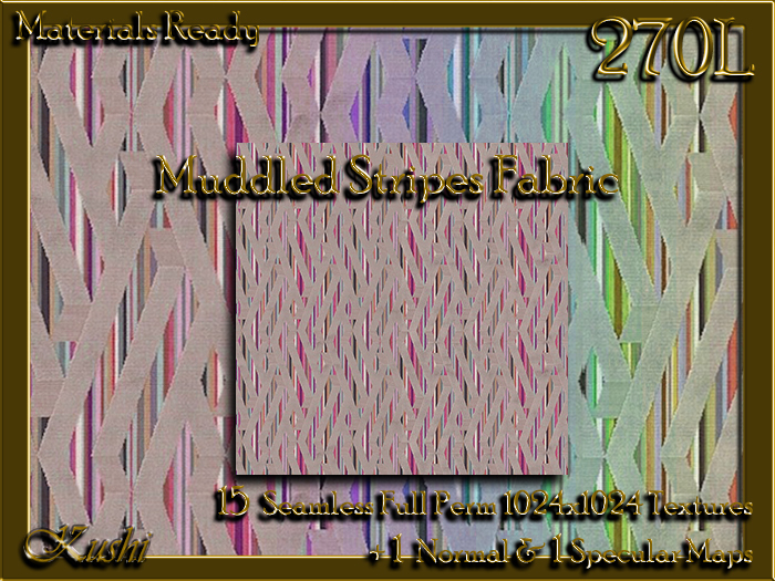 !Kushi! MuddledStripes Textures -WEAR TO UNPACK