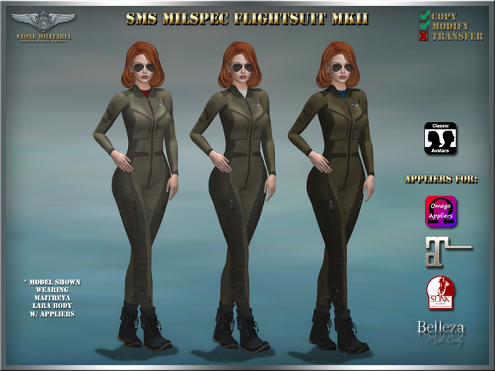 SMS Milspec Flightsuit MkII (female) - EARTH 3-Pack