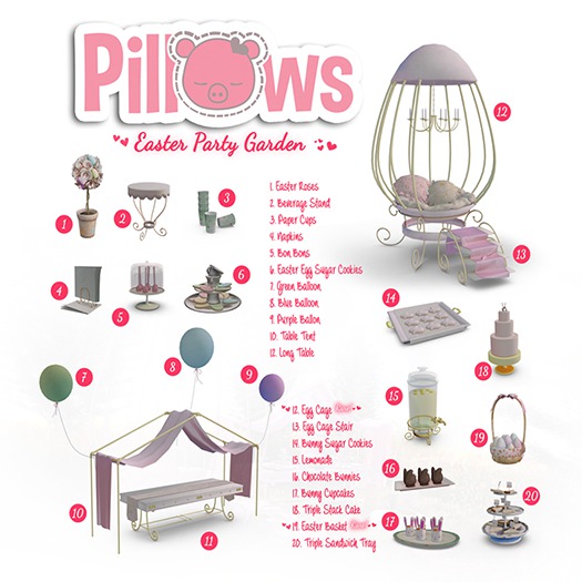 [P] Pillows: Egg Cage RARE